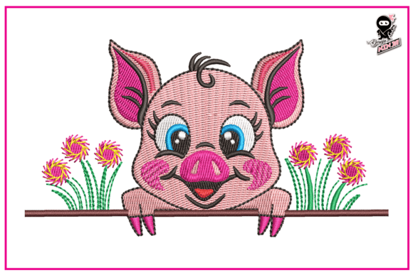 Cute Peeking Pig: A Designer's Review for Boutique Sweatshirts