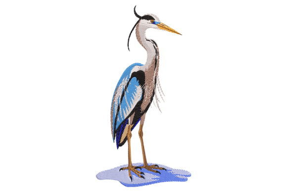 Great Blue Heron: A Smart Pick for Embroidery Shops