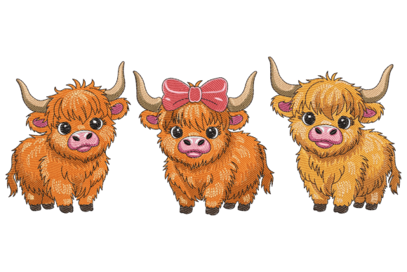Highland Cow Family: A Designer's Review for Craft Fairs