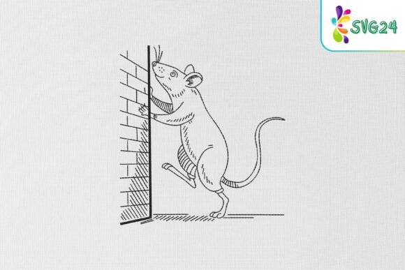 Mouse Climbing Wall Line Art Review
