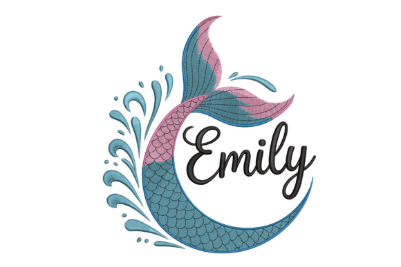 Personalized Mermaid Tail – Custom Name