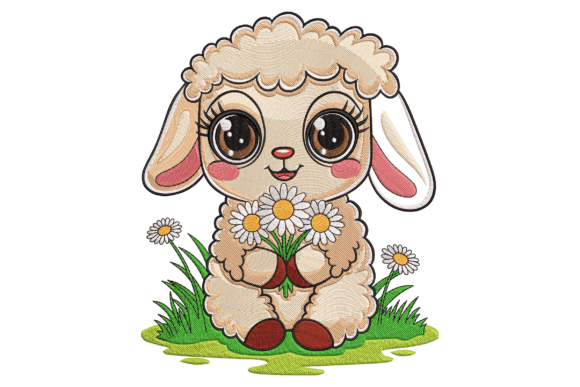 Sheep with Flowers: A Seasonal Embroidery Review
